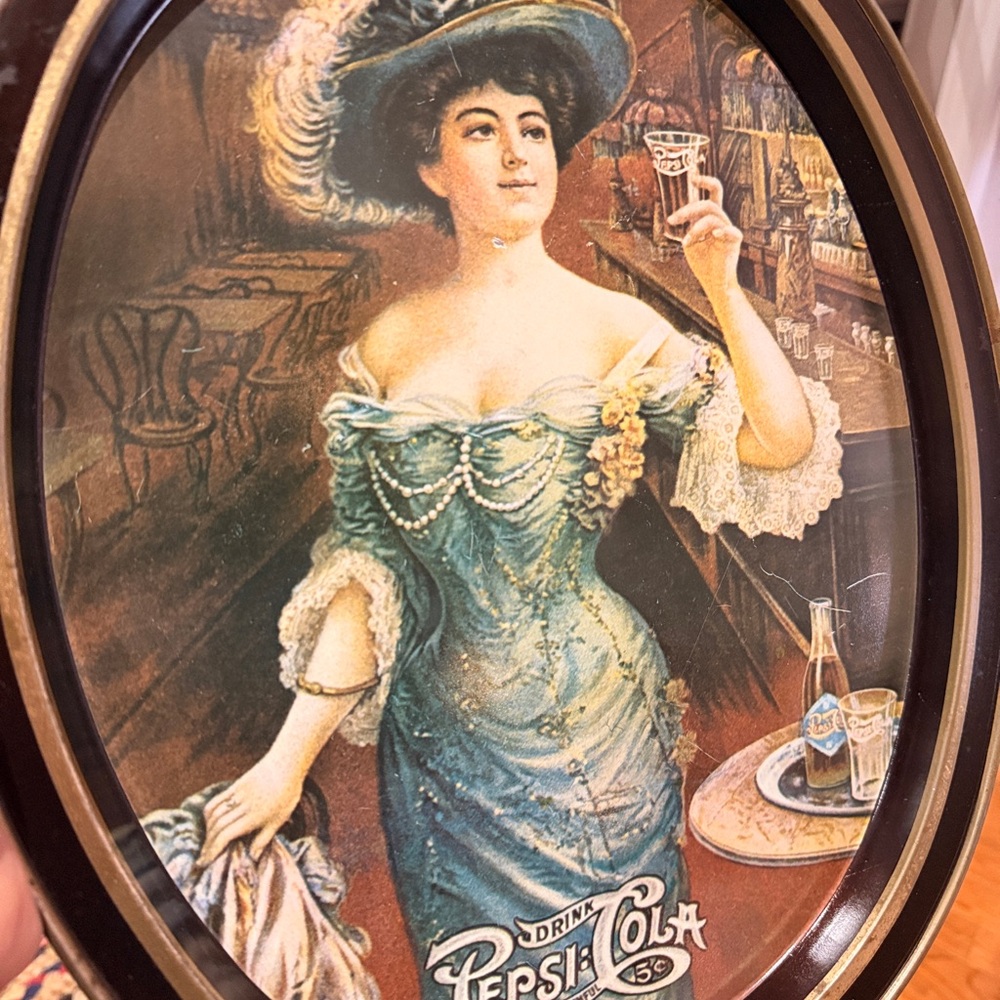 Vintage 1970s Pepsi Cola “Lady Gibson” Tray